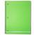 Boss® 1 Subject, Poly Cover Wirebound Notebook, Wide Rule, 90 Sheets, Green