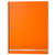 Boss® 1 Subject, Poly Cover Wirebound Notebook, Wide Rule, 90 Sheets, Orange