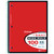 Standards® 1 Subject, Wirebound Notebook, Wide Rule, 100 Sheet, Red