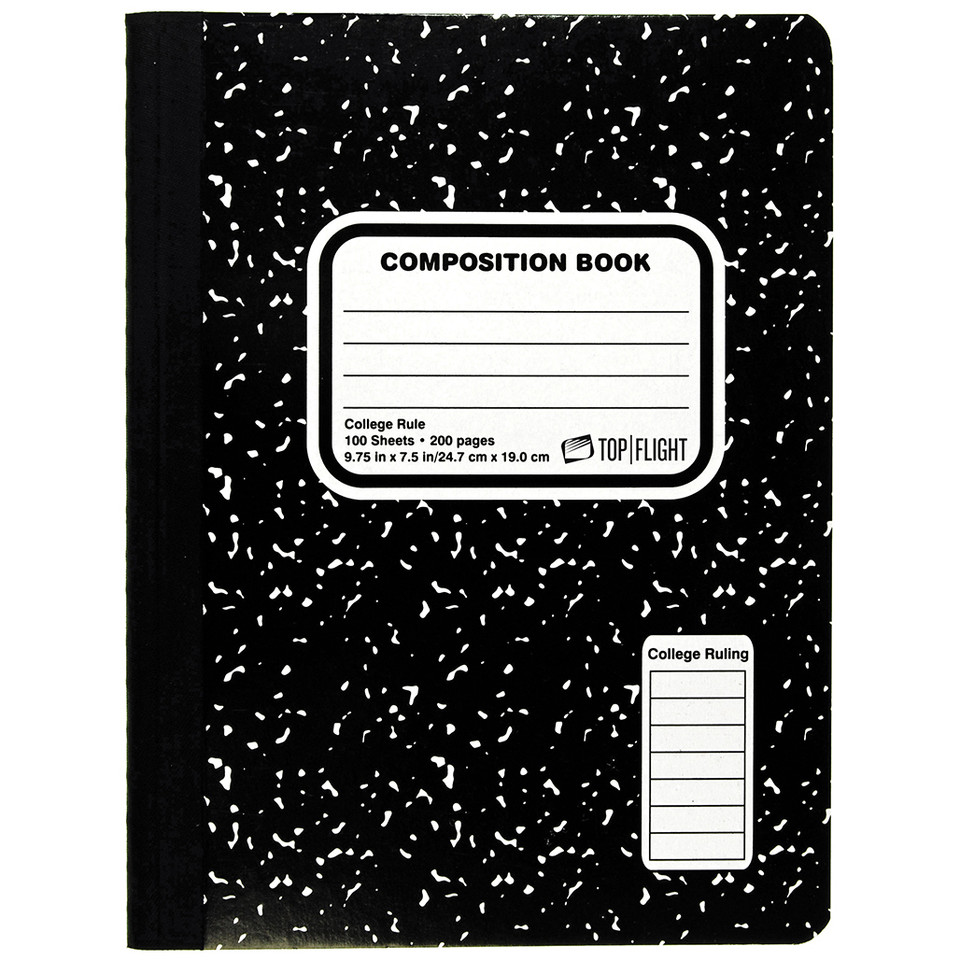 Composition Books - College Ruled Composition Books - Top Flight, Inc.