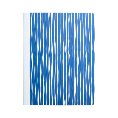 Blue Stripes Pattern Composition Book, Wide Rule, 80 Sheets