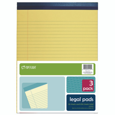 8.125 x 11.75 Inch Personalized Executive Legal Pads with 50 Sheets - Legal  Pads