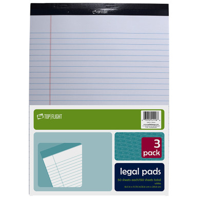 8.125 x 11.75 Inch Personalized Executive Legal Pads with 50 Sheets