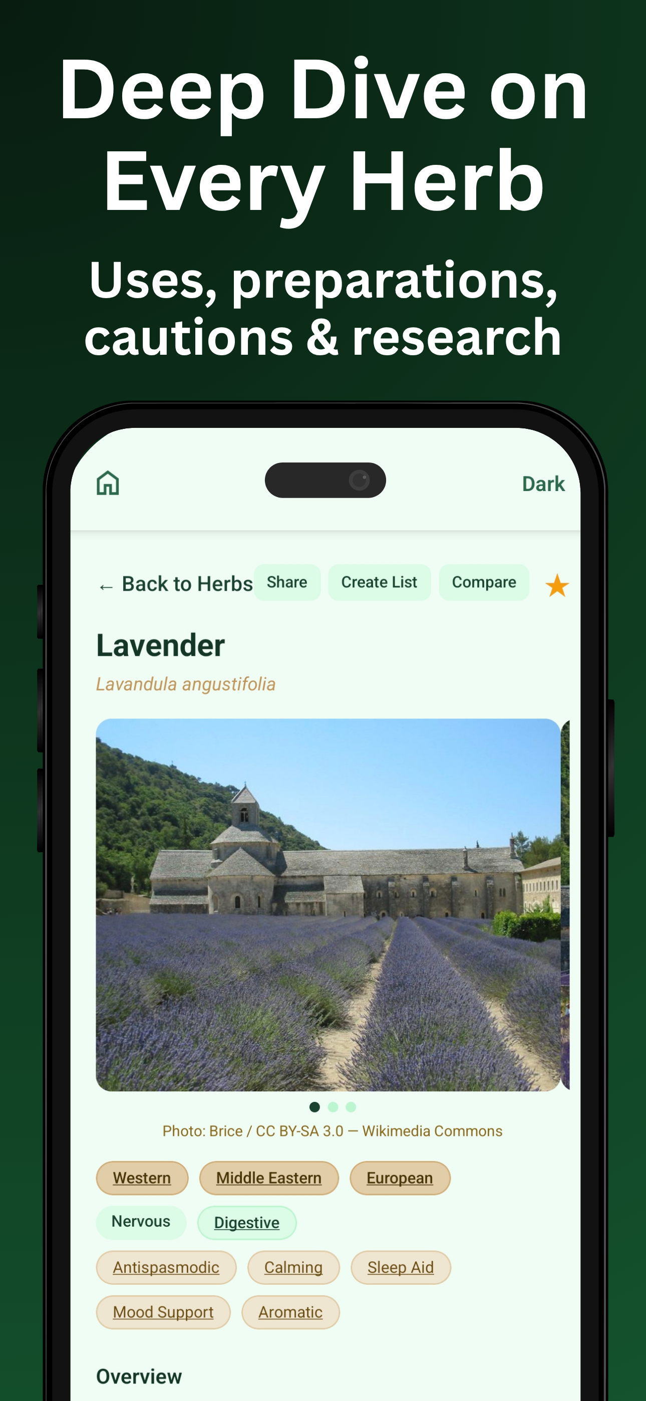 Herbal course chapter overview with progress tracking