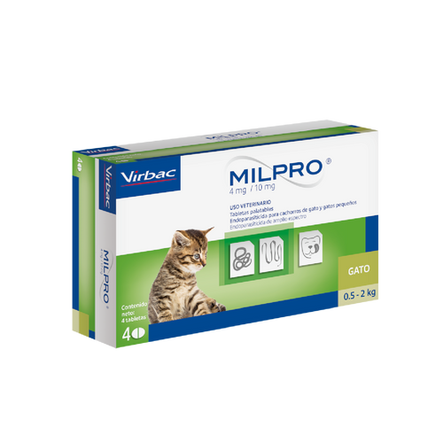 MILPRO GATITO  CJA.  4 TABLETAS