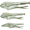 3 piece VISE-GRIP Pliers Set, Locking Pliers, (323S), Silver
