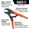 10"  Curved Jaw Locking Pliers with Eye Bolt, Quick Release Handles, Intuitive Thumb Knob, High Torque and Gripping Power