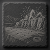 Ideal Blasting Slate Coaster Set (4") Choose Your Set