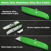 Retractable Utility Knife Heavy Duty Aluminum Alloy Razor Knife