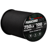  Paracord Rope 750 lb - 200ft 5/32" Parachute Cord 4MM 12 Black