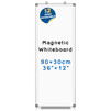 EOD Command Center Truck or Van 36" x 12" Magnetic White Board, Long Whiteboard Wall Hanging Vertical Board