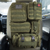 Universal Tactical Car Seat Back Organizer Bag Tactical Molle Vehicle Organizers Panel Vehicle Protector Organizers with 5 Detachable Pouches  (Army green)