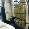 Universal Tactical Car Seat Back Organizer Bag Tactical Molle Vehicle Organizers Panel Vehicle Protector Organizers with 5 Detachable Pouches  (Army green)