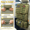 Universal Tactical Car Seat Back Organizer Bag Tactical Molle Vehicle Organizers Panel Vehicle Protector Organizers with 5 Detachable Pouches  (Army green)