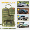 Universal Tactical Car Seat Back Organizer Bag Tactical Molle Vehicle Organizers Panel Vehicle Protector Organizers with 5 Detachable Pouches  (Army green)