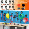 EOD Upgraded Extra Large Magnetic Hooks,2 Pack Heavy Duty Ultimate Magnetic Hooks (Black/3.46inch)