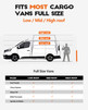 EOD Van Shelving 42" W x 46" H x 13" D, Steel, Low/Mid/High Roof