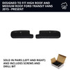 EOD Rear Door UPPER Storage Panels (Pair) Designed for Ford Transit High Roof (Van Years 2015 to Current Model)