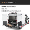 EOD Van Storage System with System Accessories | Compatible with Ford Transit 2014-current with a 130" Wheelbase