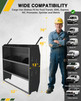 EOD Bomb Squad Cargo Van Shelving Storage System 52" W x 46" H x 13" D Fit for Ford Transit, GMC Savana, Chevy Express, Nissan NV, Ram Promaster, Mercedes-Benz Sprinter and Metris