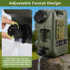 5 Gallon Camping Water Jug with Spigot, Water Container BPA Free Water Storage with Tool Bag, Portable Water Tank