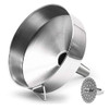Super Large Stainless Steel Large Funnel with Detachable Strainer/Filter