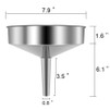Super Large Stainless Steel Large Funnel with Detachable Strainer/Filter