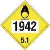 Oxidizer 1942 Aluminum Placard