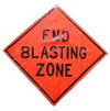 End Blasting Zone 36" x 36" Mesh Sign