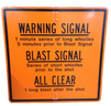 Folding Warning Signal Sign 36" X 36"  Aluminum Sign