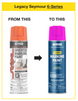 Orange Inverted Tip Fluorescent Marking Paint (12 per box)