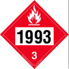 Flammable 1993 VPO (sticker) Placard