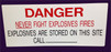 IME Danger 15" X 36" Reflective Aluminumn Sign