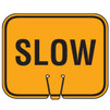 Slow Slotted Safety Cone Sign