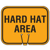 Hard Hat Area Slotted Safety Cone Sign (5 LEFT IN STOCK)