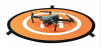 43" Drone Landing Pad with Reflective Stripes