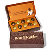 Bombombs Hot Chocolate Bombs, Classic Milk Chocolate Cocoa Bomb Gift Set, Includes 2 Flavors; Caramel Candy and Fudge Brownie Filled with Mini Marshmallows, Set of 10