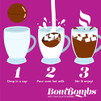 Bombombs Hot Chocolate Bombs, Classic Milk Chocolate Cocoa Bomb Gift Set, Includes 2 Flavors; Caramel Candy and Fudge Brownie Filled with Mini Marshmallows, Set of 10