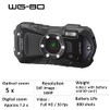 Ricoh WG-80 Black Waterproof Digital Camera Shockproof Freezeproof Crushproof Microscope Mode