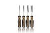 Spec Ops Tools Wood Chisel Set with High-Carbon Steel Blades, Shock-Absorbing Grip, 4-Piece, 3% Donated to Veterans