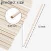 25PCS Dowel Rods Wood Sticks Wooden Dowel Rods - 1/4 x 12 Inch Precut Dowels