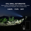OLIGHT Baton4 Rechargeable EDC Flashlight, LED Pocket Light 1300 Lumens with Magnetic Charging Cable, 6 Modes, IPX8 Waterproof
