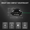 OLIGHT Baldr S 800 Lumens Compact Rail Mount Weaponlight with Green Beam and White LED Combo, Magnetic USB Rechargeable Tactical Flashlight with 1913 or GL Rail,