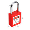 10 Pack Lockout Tagout Locks, Keyed Different Red Loto Safe Padlocks, OSHA Compliant Safety Locks with Keys for Lock Out Tag Out Stations and Devices