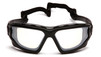 Pyramex I-Force Slim Safety Goggle SB7080SDNT, Black Frame/Indoor/Outdoor Mirror Anti-Fog Lens