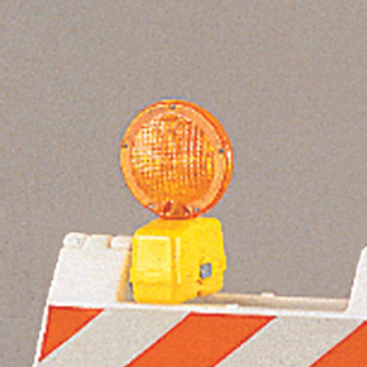 Flashing Barricade Amber Light