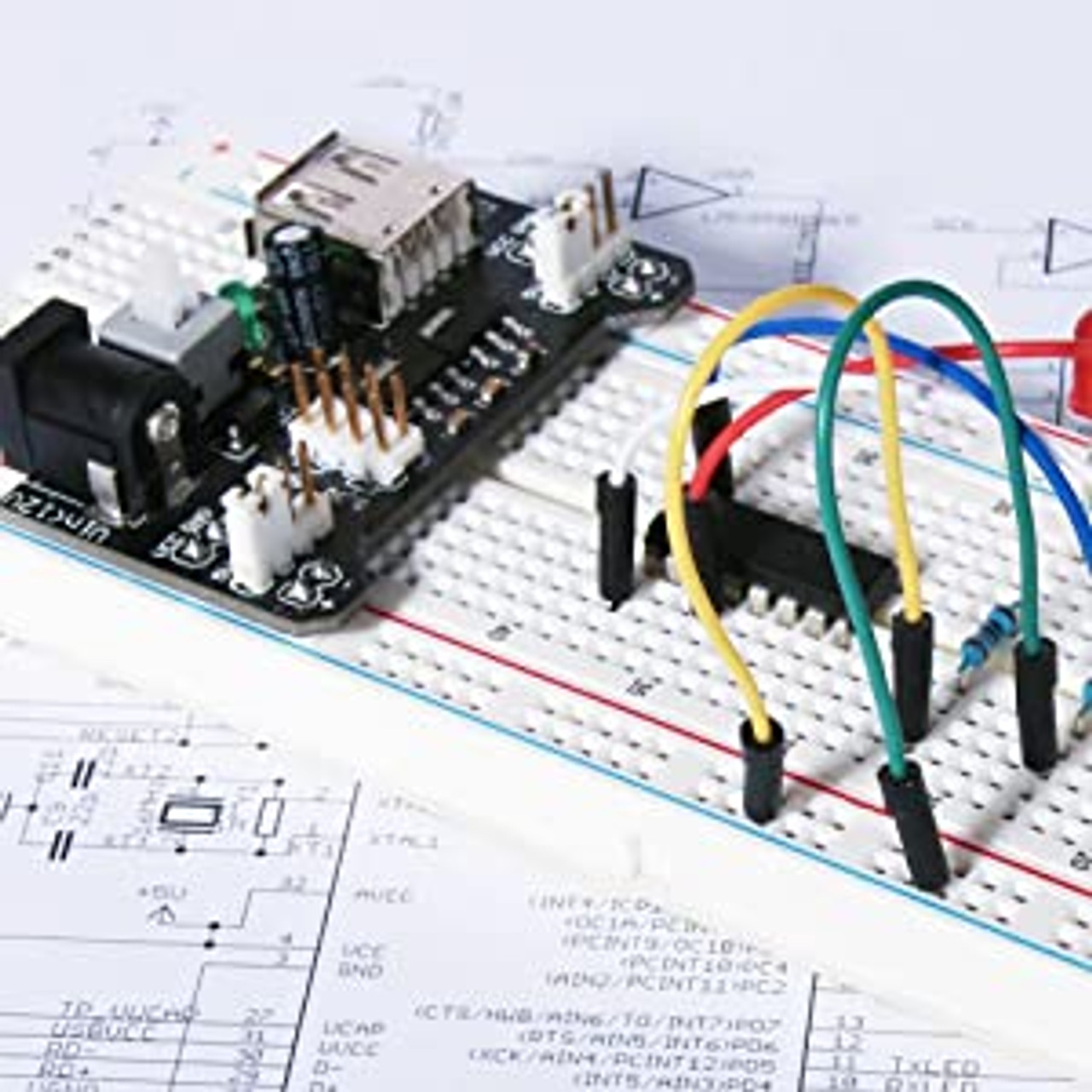 Kit Electrónica Protoboard 830pts Resistor Capacitor