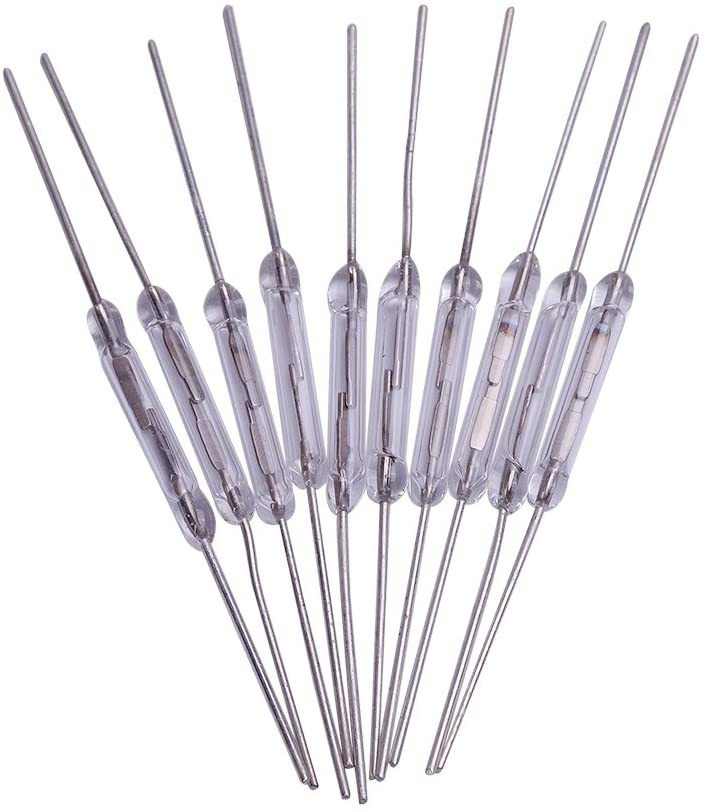 Inductive Reed Switch 10Pcs Reed Switch Normally Open (N/O) Magnetic Induction Switch ...