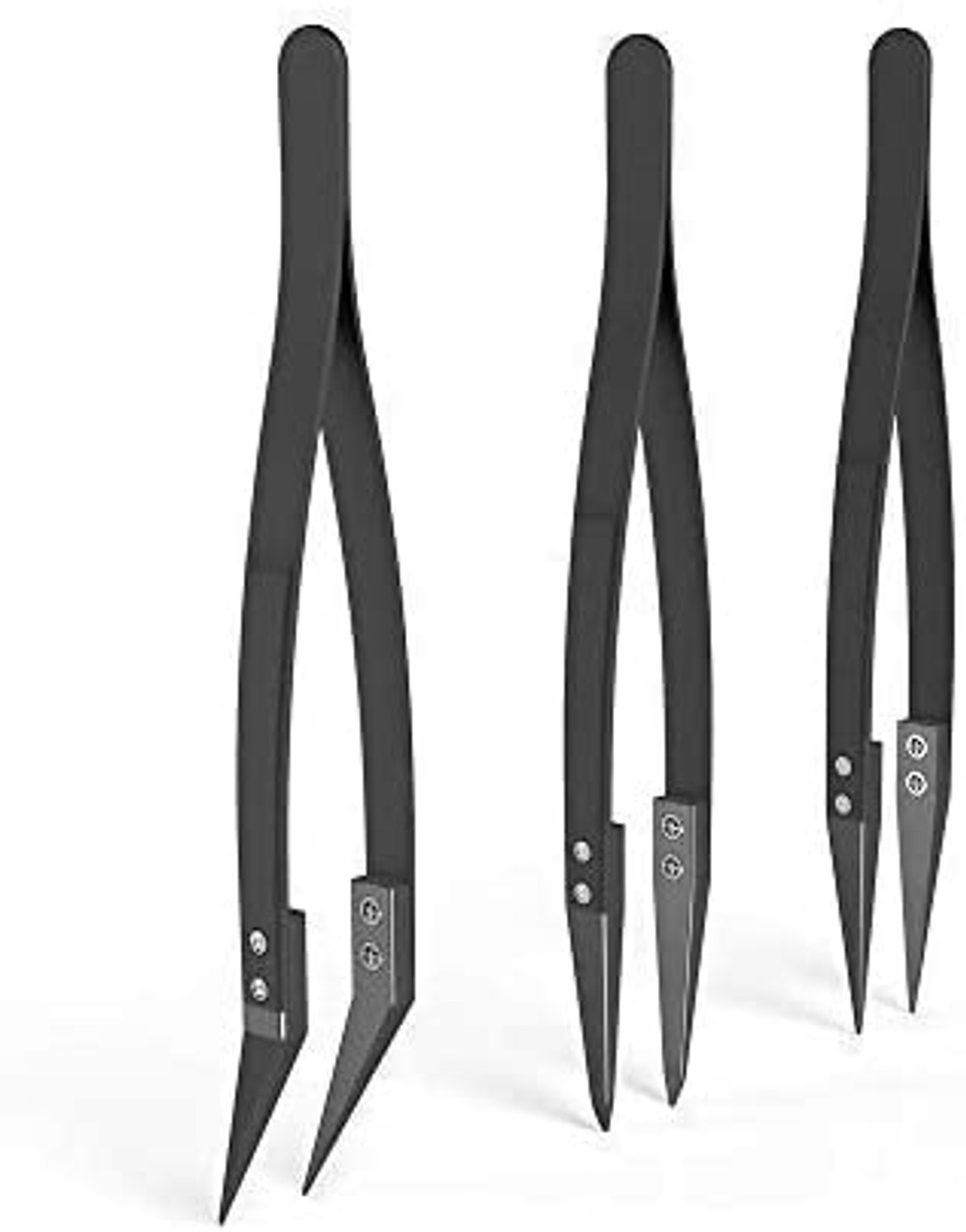 EOD Ceramic Tweezers Set of 3