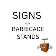 Barricade/Sign Stand Stickers